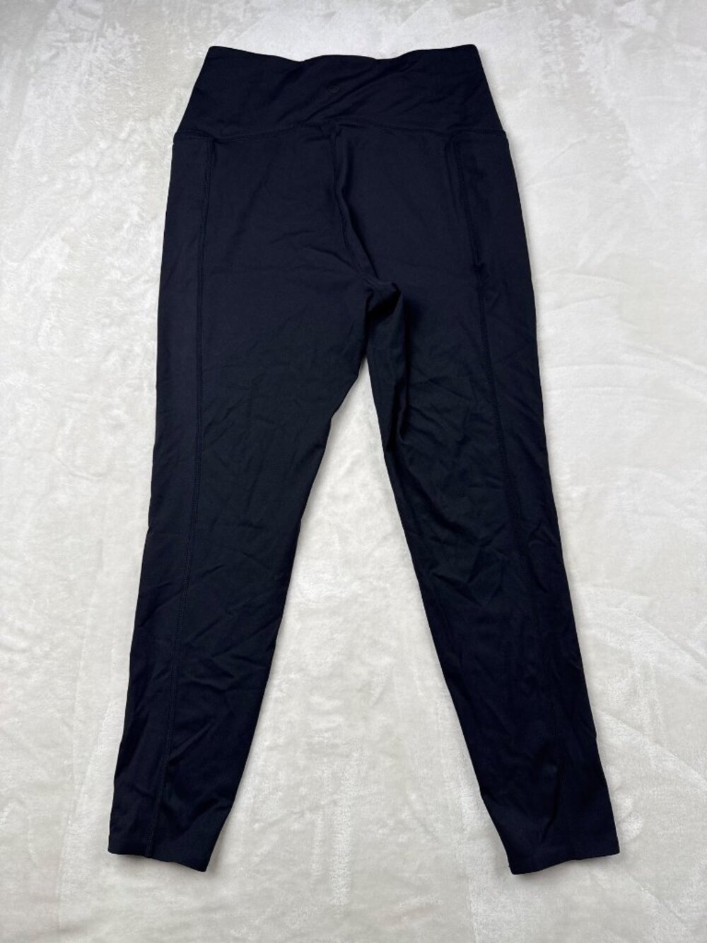 Danskin Womens Black High-Waisted Leggings M Nylon/Spandex Blend